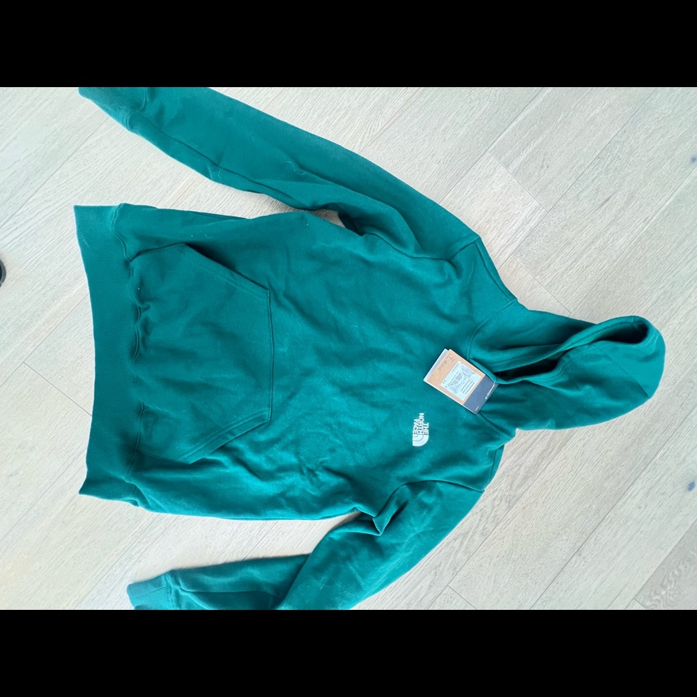 North Face Boys XL green hoodie NWT!